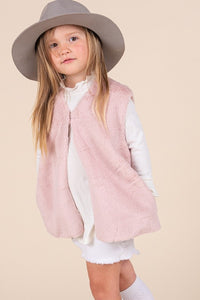 Mauve Soft Fur Vest