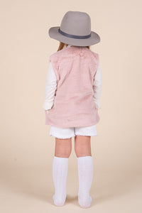 Mauve Soft Fur Vest