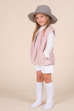 Mauve Soft Fur Vest
