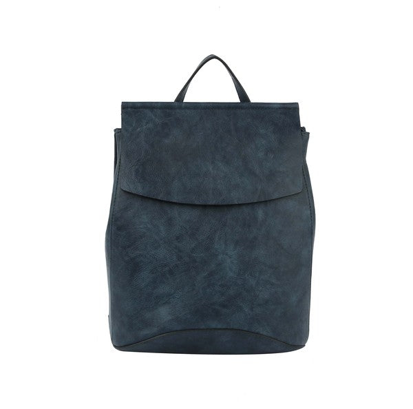 Navy Blue Fashion Convertible Daily Backpack Shoulder Bag