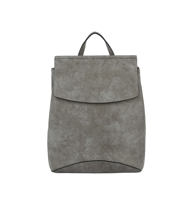 Grey Fashion Convertible Daily Backpack Shoulder Bag