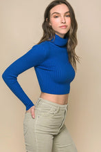 Azure Striped V Neck Pullover Sweater