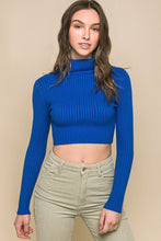Azure Striped V Neck Pullover Sweater