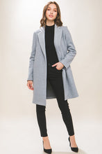 Lt.Grey JQ Fleece Long Line Coat