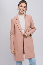 Mauve JQ Fleece Long Line Coat