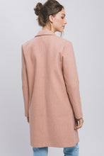 Mauve JQ Fleece Long Line Coat