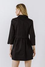 Black Shirt Mini Dress