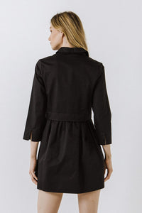Black Shirt Mini Dress