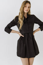 Black Shirt Mini Dress