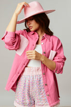 Fuchsia Sequin Donut Patch Twill Jacket