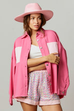 Fuchsia Sequin Donut Patch Twill Jacket