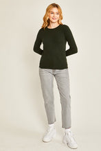 Black Fine Yarn Sweater Top