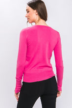Fuchsia Fine Yarn Sweater Top