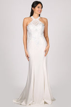 Off White Halter Look, Mermaid White Dress