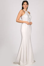Off White Halter Look, Mermaid White Dress