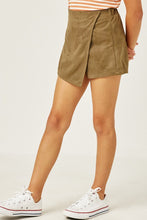 Olive Girls Suede Elastic Waist Skirt