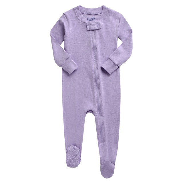 Lavender Baby Footie