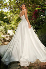 Off White Strapless Satin Wedding Dress