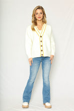 White Smiley Face Cardigan