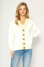 White Smiley Face Cardigan