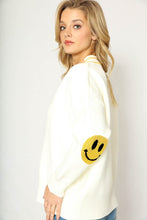 White Smiley Face Cardigan
