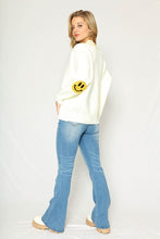 White Smiley Face Cardigan