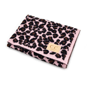 Baby Pink C.C Leopard Blanket