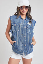 Medium Light Junior Boyfriend Denim Vest