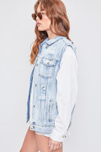 Ripped Light Junior Boyfriend Denim Vest
