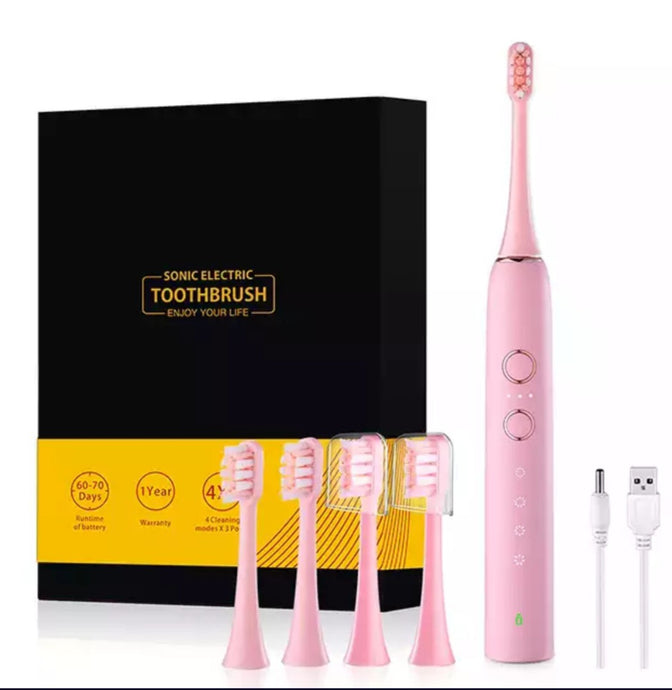 12 Modes Sonic Tooth Brush/Pink