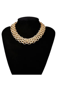Gold Chunky Chain Choker Necklace
