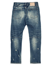 Dark Stone Boro Repair Straight Denim