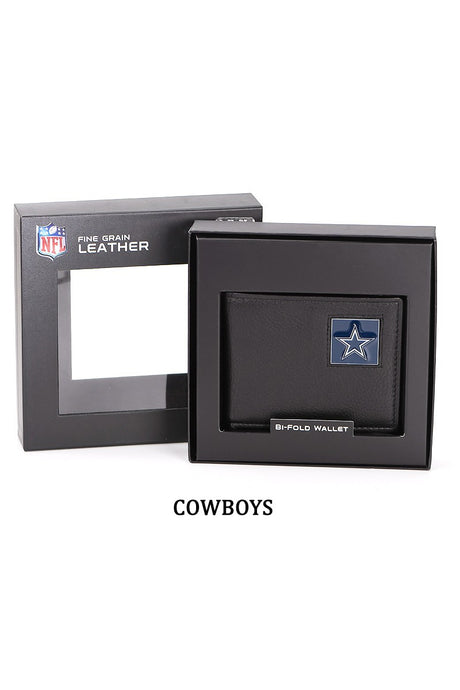 Cowboys Nfl Bi-Fold Wallet Packaged In Gift Box