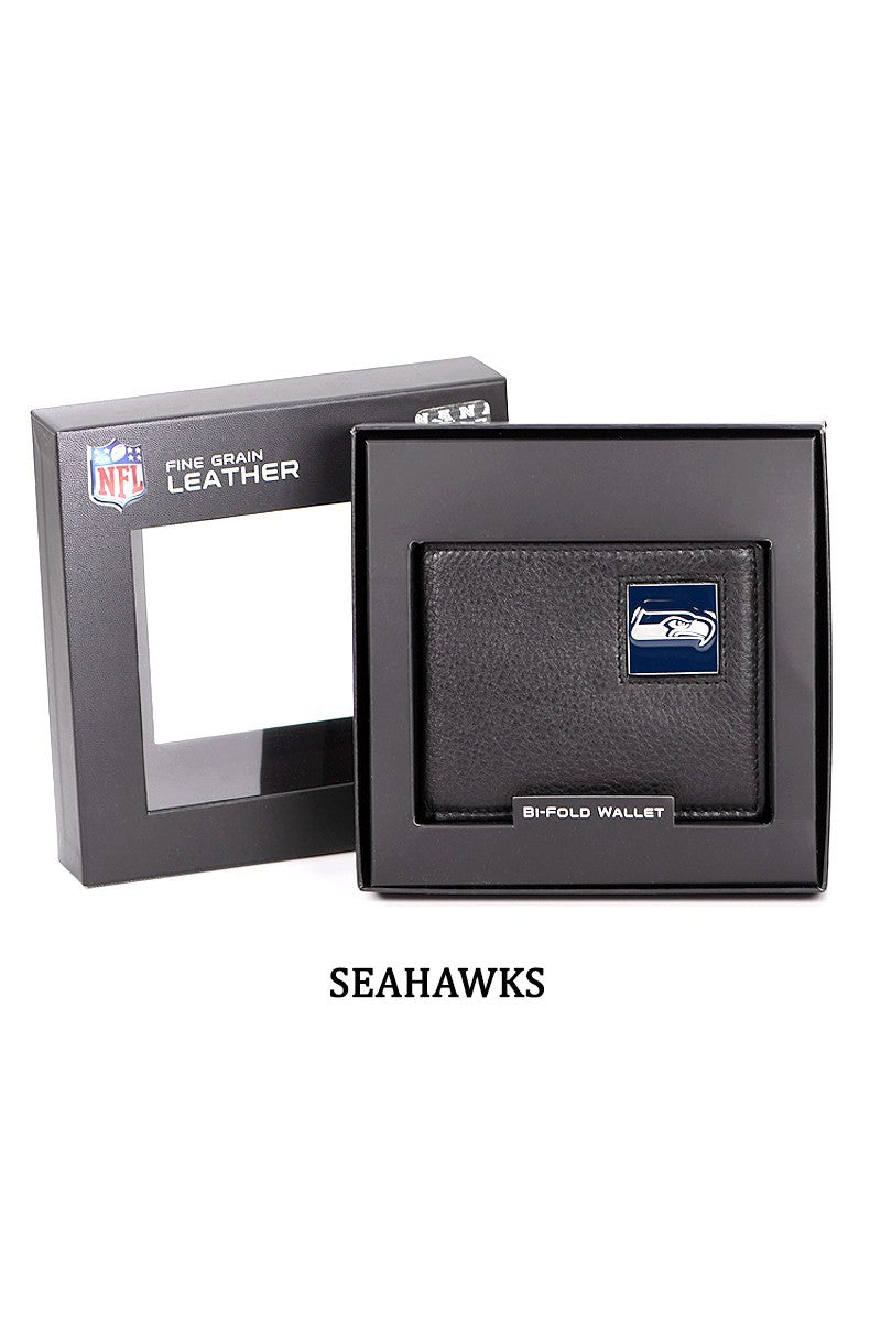 Seahawks Bi-Fold Wallet Packaged In Gift Box