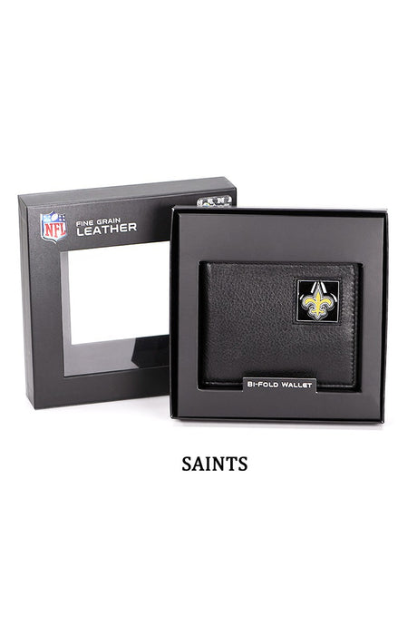 Saints Bi-Fold Wallet Packaged In Gift Box