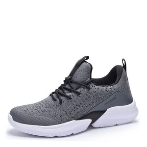 Grey Black Mens Athletic Running Gym Sneaker