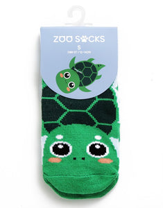 Green Turtle Zoo Socks