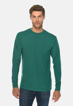 Teal Long Sleeve Crewneck Tee - 2XL-3XL