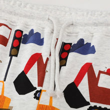 Red Boy's Automobile Print Sweatpants