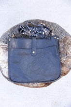 Black Leopard Strap Crossbody Bag