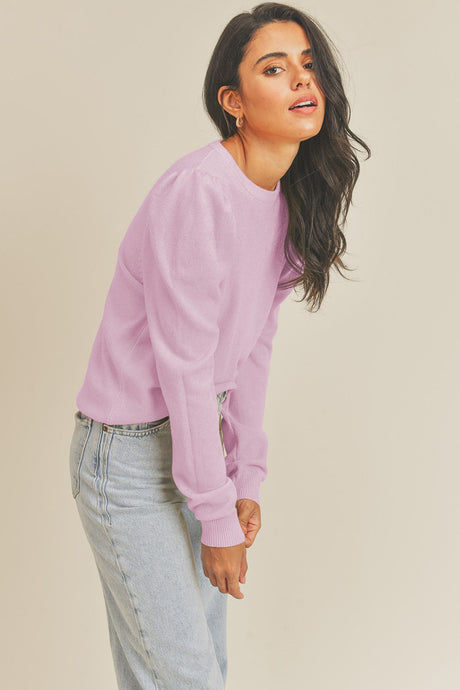 Digital Lavender Classic Crew Neckline Pullover