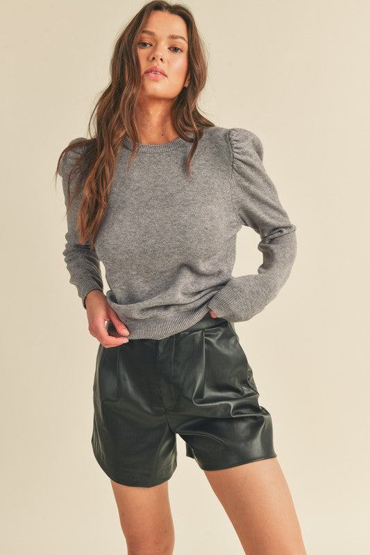 Charcoal Classic Crew Neckline Pullover