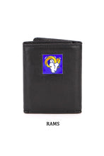 Rams NFL Leather Tri-Fold Wallet