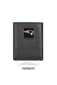 Patriots NFL Leather Tri-Fold Wallet