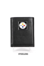 Steelers NFL Leather Tri-Fold Wallet