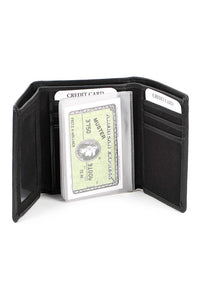 Steelers NFL Leather Tri-Fold Wallet