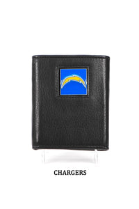 Chargers NFL Leather Tri-Fold Wallet