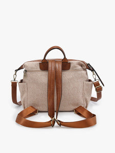 Sand/Blue Lexie Convertible Backpack