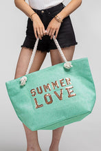 Mint Summer Love Tote Bag