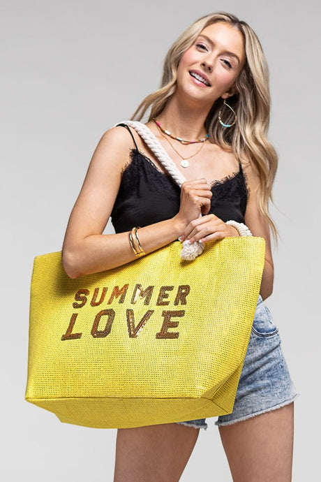 Yellow Summer Love Tote Bag